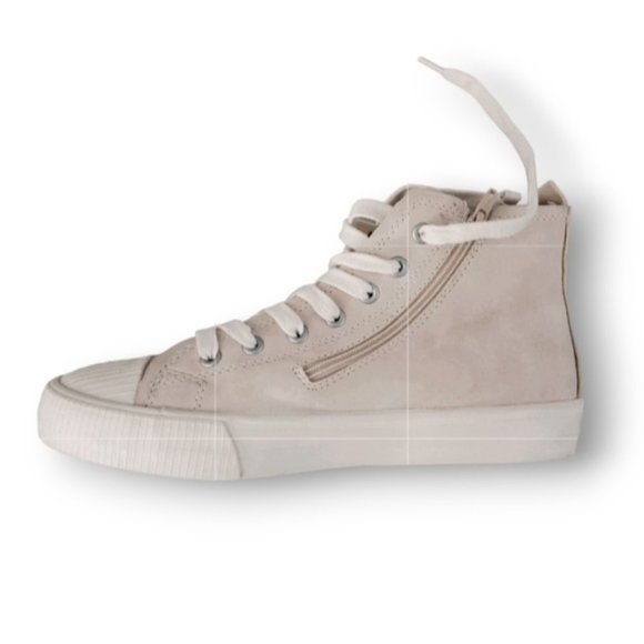 New Zara Girl Limited Edition Faux Suede High Top Studded Sneakers - Picture 3 of 12